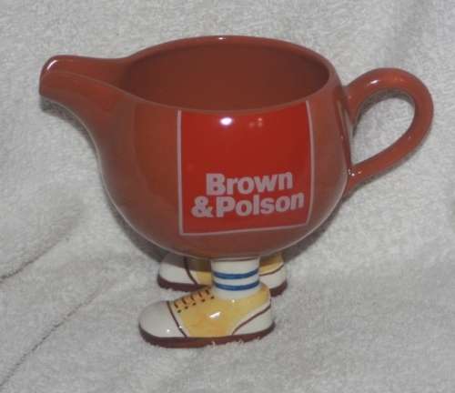 WALKING WARE CARLTON WARE JUG BROWN AND POLSON LARGE