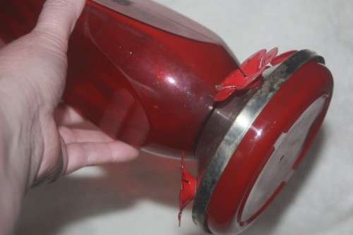 HONEY SUCKER SYRUP BIRD FEEDER RED IN COLOUR