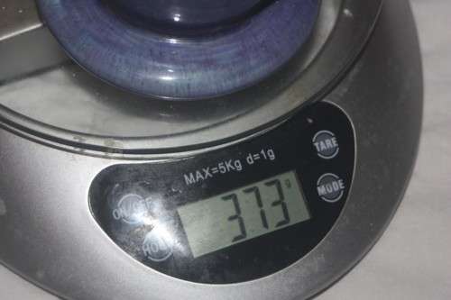 UNUSUAL LILAC VASE WITH FRETT WORK ON TOP PERFECT FOR TULIPS