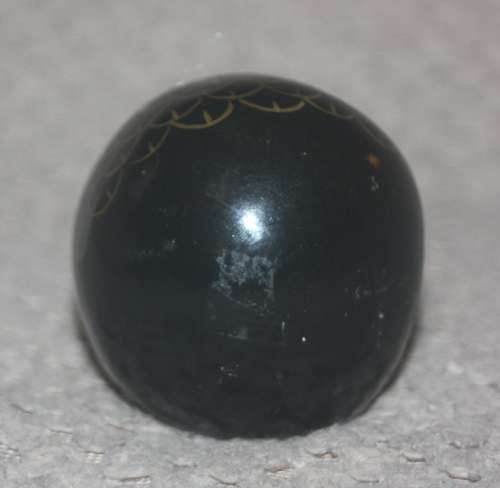 HAND PAINTED POTTERY OWL WITH MOVING EYES