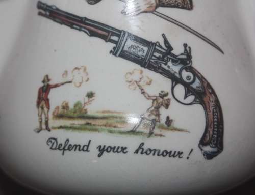 DEFEND YOUR HONOUR SHAVING MUG MADE IN ENGLAND