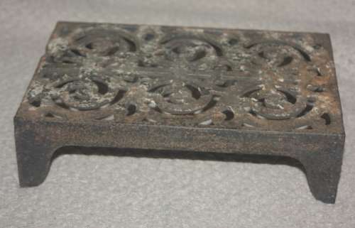 LOVELY WEATHERED CAST IRON STAND