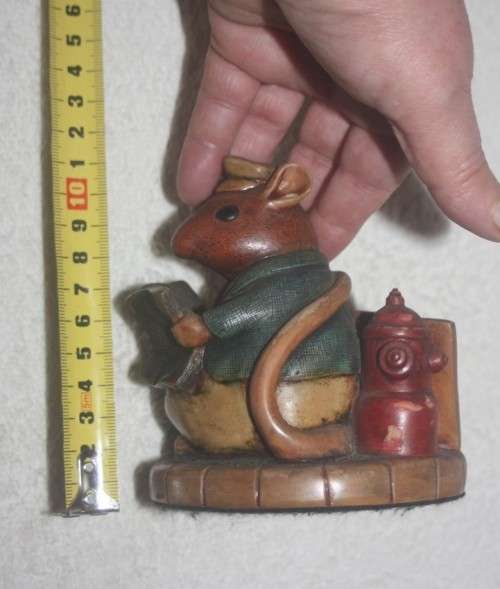 BOOK MOUSE FIGURINE