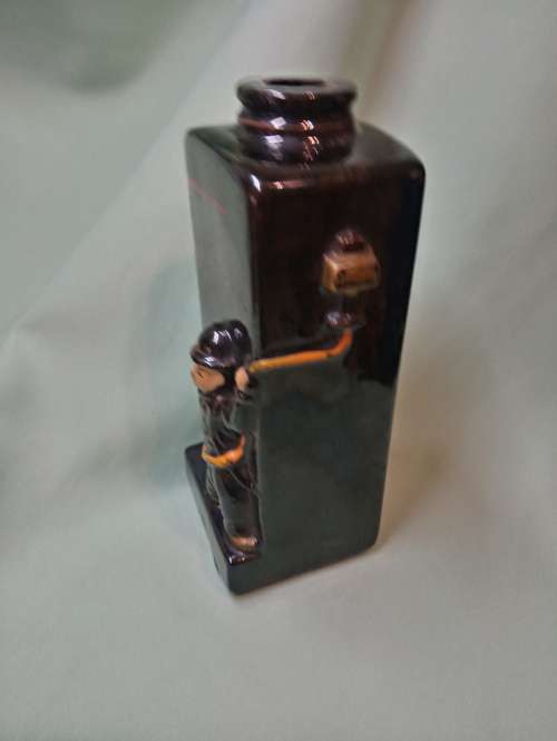 Royal avon PETROL ATTENDANT DECANTER WITH HUMEROUS SAYING  NO CORK