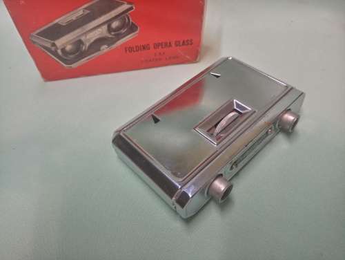 Folding opera glasses made in Japan vintage 1960s 25 x magnification