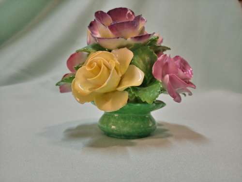 Floral China posy vase