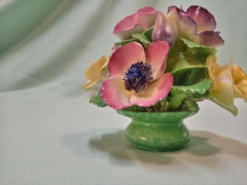 Floral China posy vase