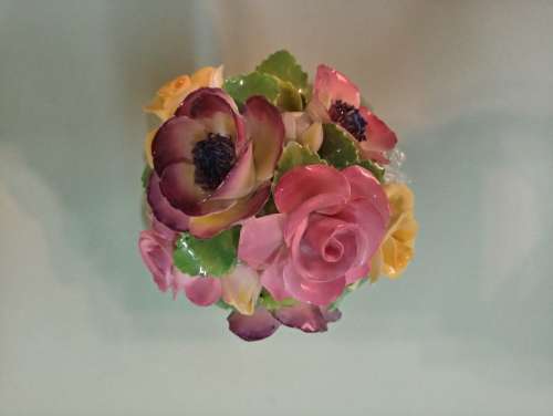 Floral China posy vase