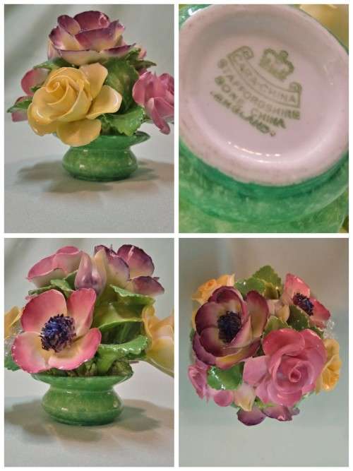 Floral China posy vase