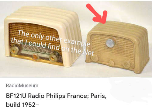 Rare find. French brandy decanter in the shape of an old radio. Vintage