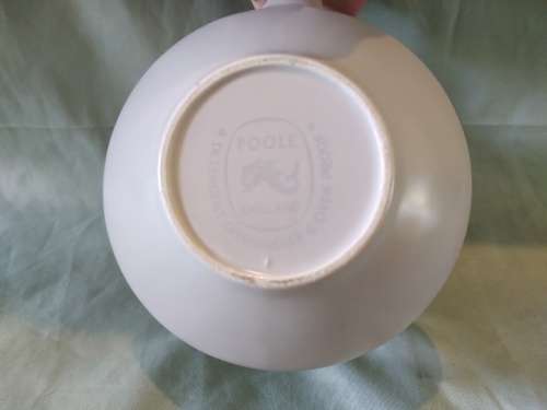 Poole Pottery Twintone Sky Blue and Dove Grey Contour Milk Jug