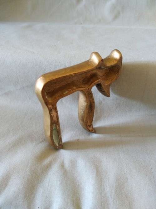 Brass hebrew chai (life) symbol  decorative item