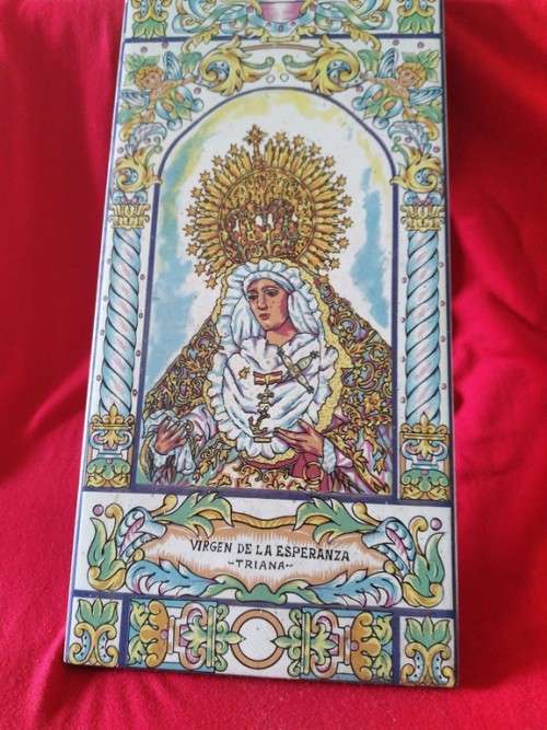 VIRGEN DE LA ESPERANZA -TRIANA religious icon tile