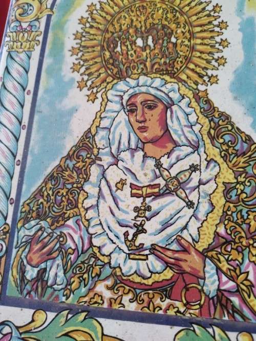 VIRGEN DE LA ESPERANZA -TRIANA religious icon tile