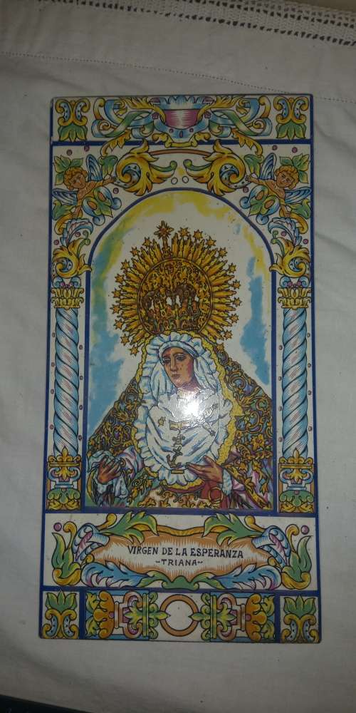 VIRGEN DE LA ESPERANZA -TRIANA religious icon tile