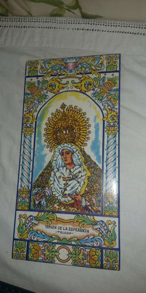 VIRGEN DE LA ESPERANZA -TRIANA religious icon tile