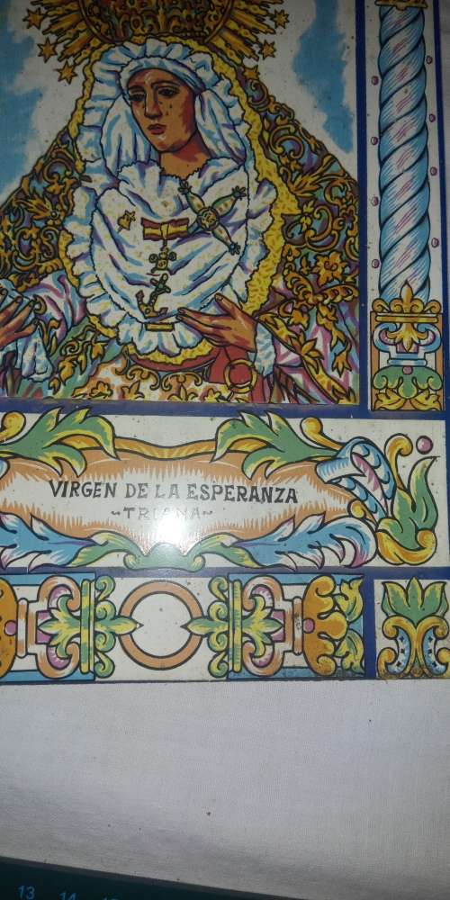 VIRGEN DE LA ESPERANZA -TRIANA religious icon tile