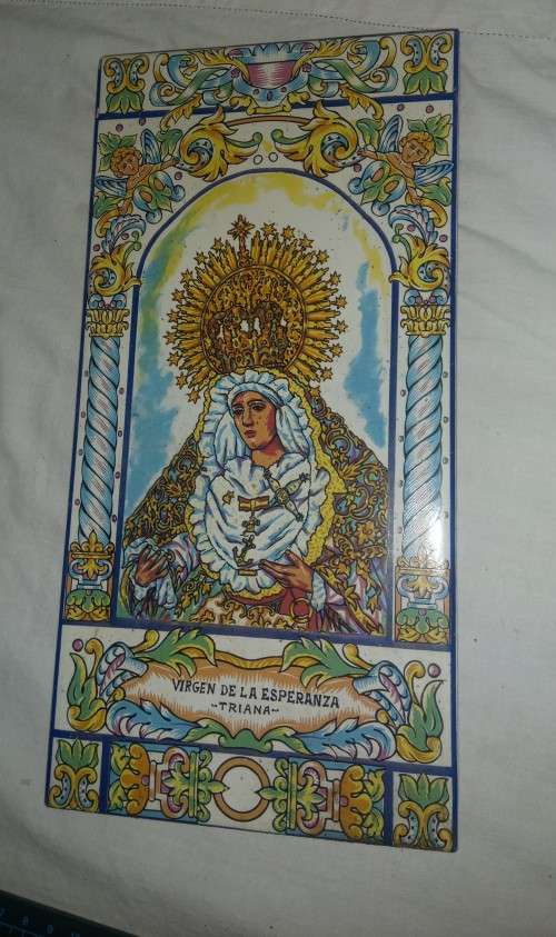 VIRGEN DE LA ESPERANZA -TRIANA religious icon tile