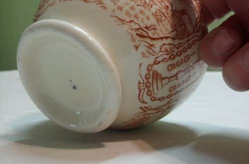 Sugar bowl. Voortrekker. Commemorative ware.