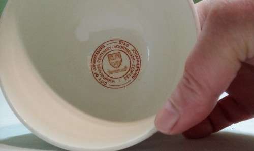 Sugar bowl. Voortrekker. Commemorative ware.