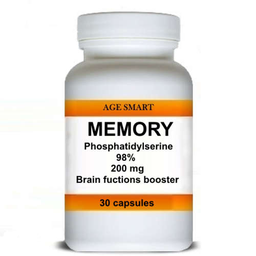 #1 Brain Booster. Phosphatidylserine (PS) 98% 200mg 30 capsules.Memory, concentration,Anti- fatigue.