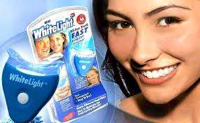 10 min fast result LED light teeth whitening bleaching dental kit with 2 gels and silicon set.