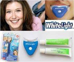 10 min fast result LED light teeth whitening bleaching dental kit with 2 gels and silicon set.