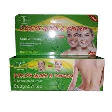 3 days quick whitening  ALOE  whitening face and body cream. 80g , Scars/Marks, Age Spots/Freckles