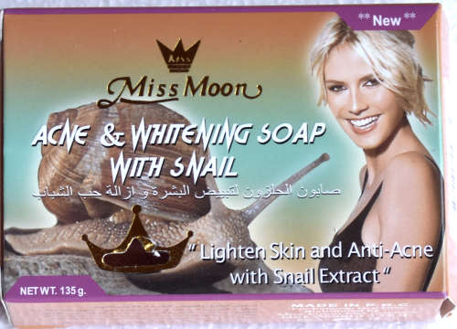 Acne blocking  whitening soap 135g With snail concentrated extract, Vitamin E, Glycerin
