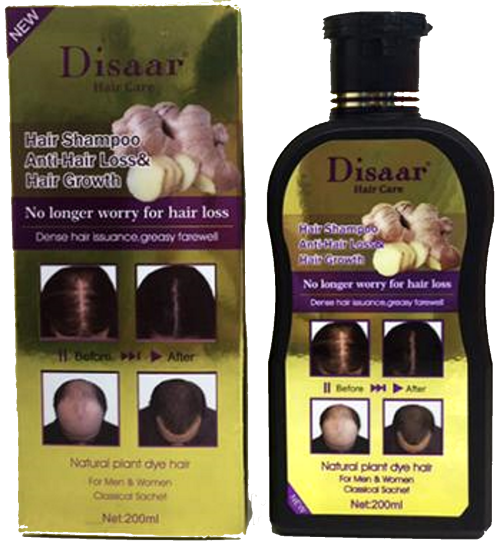 #1 Ginger Strong hair regrow shampoo  DHT hormone blocker.Gray hair natural reversal.200ml