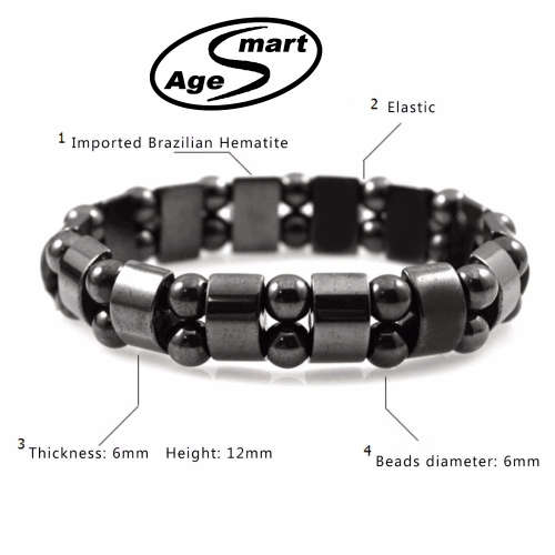 #1 Magnetic slimming Hematite healing uxury Bracelet.l 100% Natural Bian Crystal Weight loss