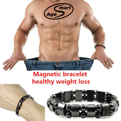 #1 Magnetic slimming Hematite healing uxury Bracelet.l 100% Natural Bian Crystal Weight loss