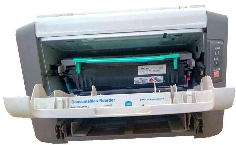 Konica Minolta laser printer with cable. In good  working condition. Collect only. R 699