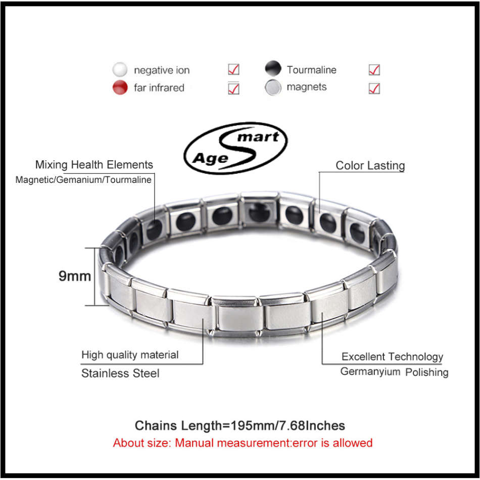 100%Tourmaline gemstone healing bracelet Reduce electromagnetic body damage.balance energy.