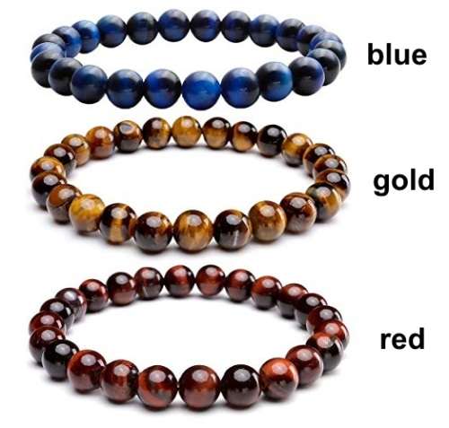 100% real golden tiger eye gemstone. Feng Shui healing benefits, 8mm bracelet. Good fortune.