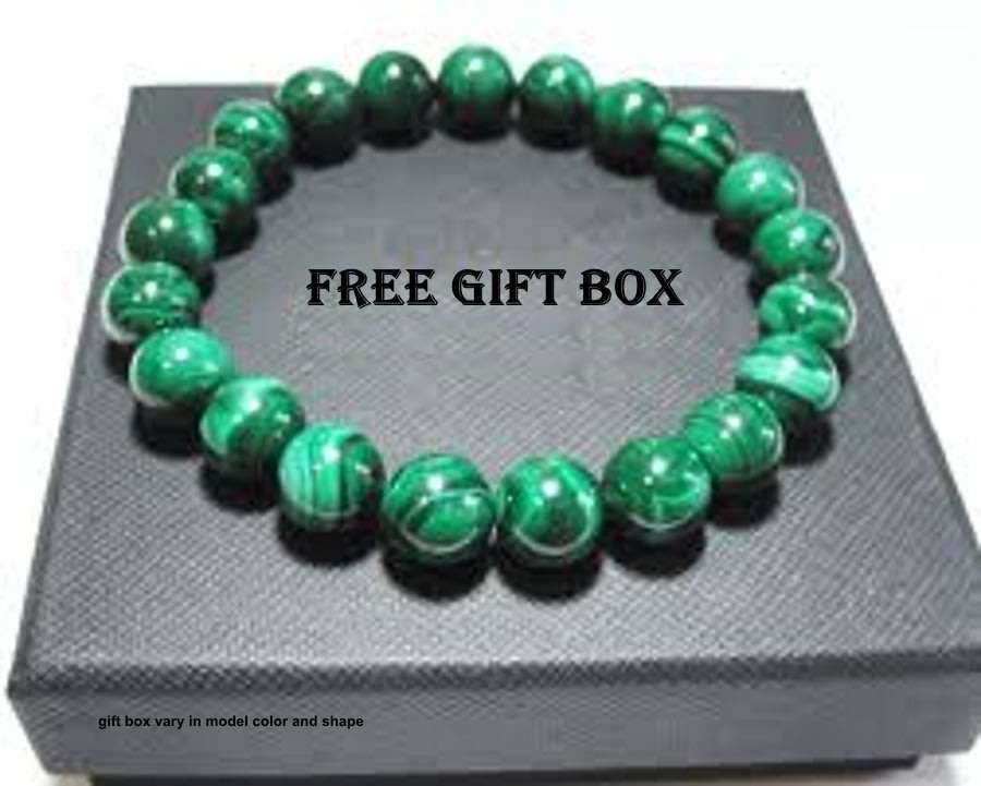 10 mm beads. Malachite bracelet 100% genuine.18 cm High polished. Attract abundance.Crystal stone.