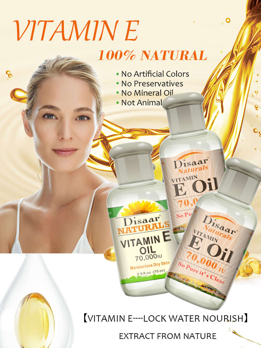 70 000 IU Vitamin E oil pure. For face and body skin. 75ml  made in USA. Non GMO, Gluten FREE