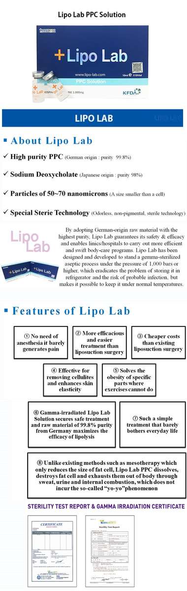 1000mg Insane Winter Special PPC LipoLab Slim1vial=20injection Weight loss.skin thigtening-lifting