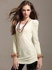 Velvet bubble long sleeve top - (exclusive)