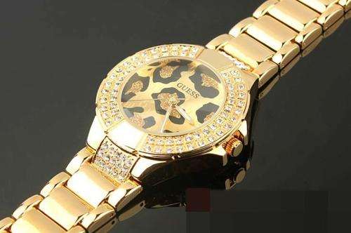 NEW stainless steel GUESS fashion antifraying watch women wrist watch retro waterproof leopard print