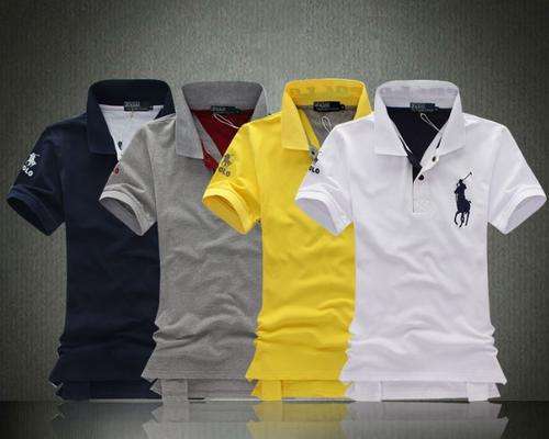 Cotton POLO T-shirt short sleeve semi-sleeve sweater jersey black white gray blue turndown for men