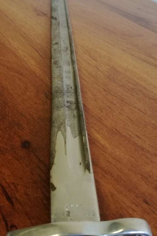 VINTAGE LONG BAYONET LOOKS LIKE IT'S DATED 1924