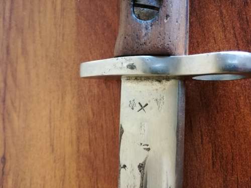 VINTAGE LONG BAYONET LOOKS LIKE IT'S DATED 1924