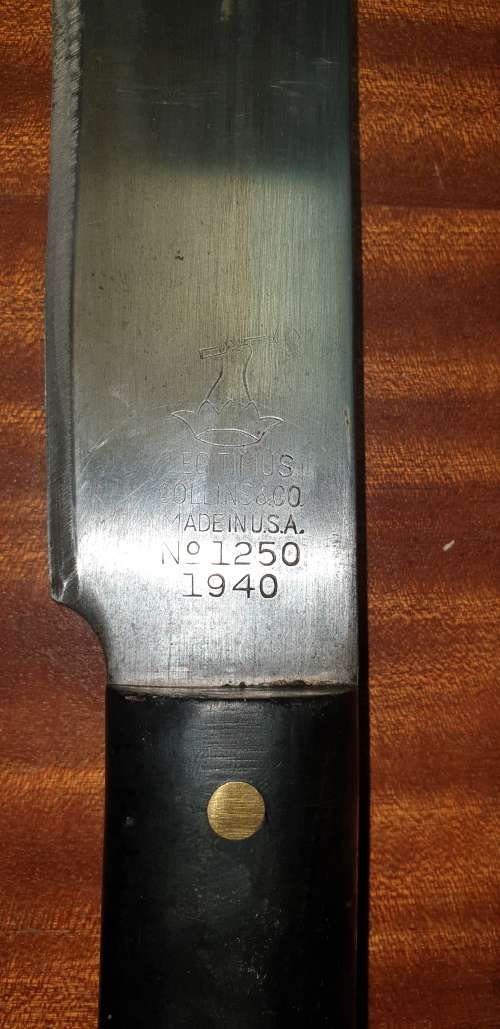 A 1940 US MANUFACTURED SECOND WORLD WAR LEGITIMUS COLLINS & CO