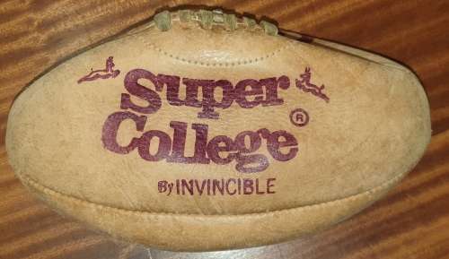 SUPER COLLEGE BY INVINCIBLE GENUINE LEATHER RUGBY BALL