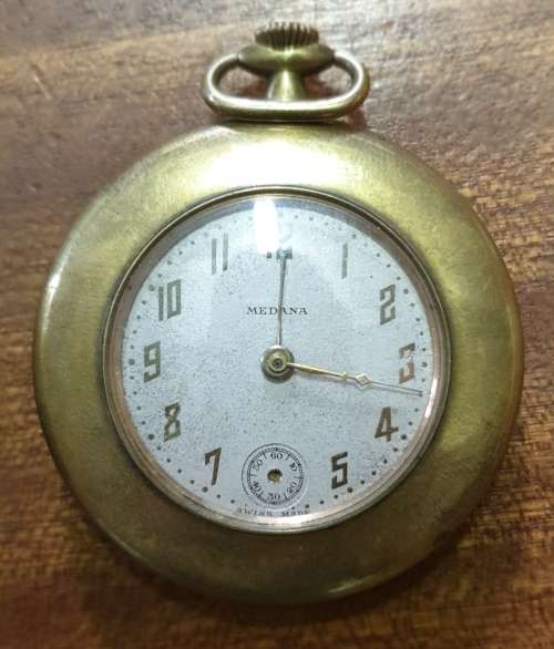 TWO VINTAGE POCKET WATCHES UNTESTED ONE SMALL AND ONE BIG