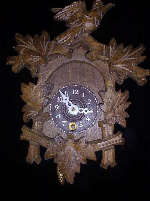 a small black forest clock