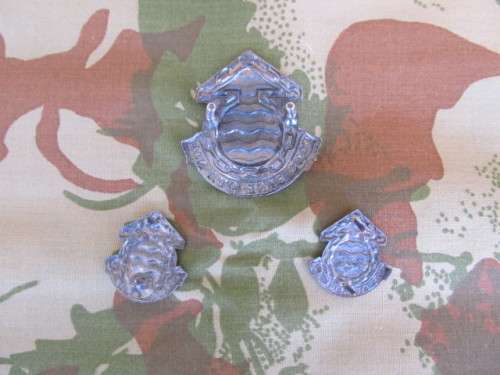 SADF Ordnance Services Beret Badge and Collar set - Original