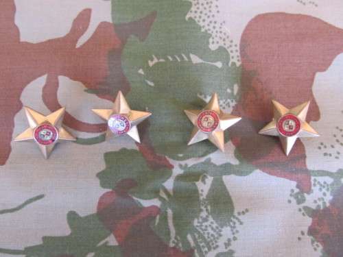 SADF - Brass type step-out rank stars - Original (set of 4)