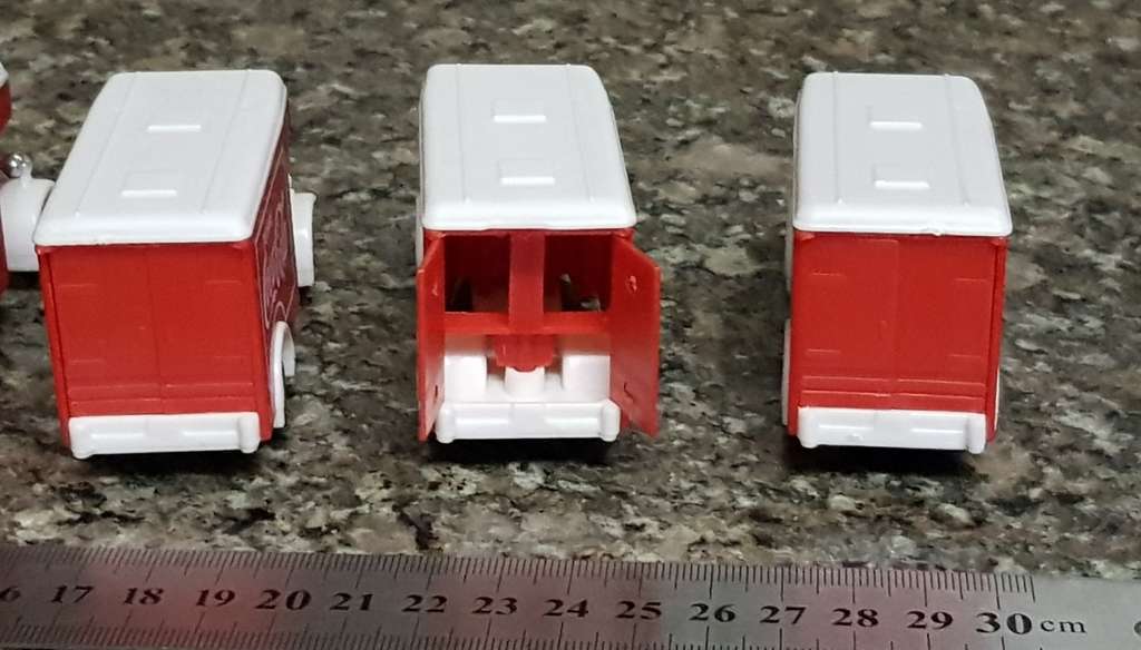 6 x Vintage Coca-Cola Spanish Toy Trucks (sold together as one lot)